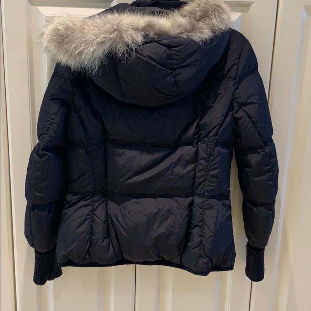 Add Short Down Jacket With Fur Hood Size Small - image 5